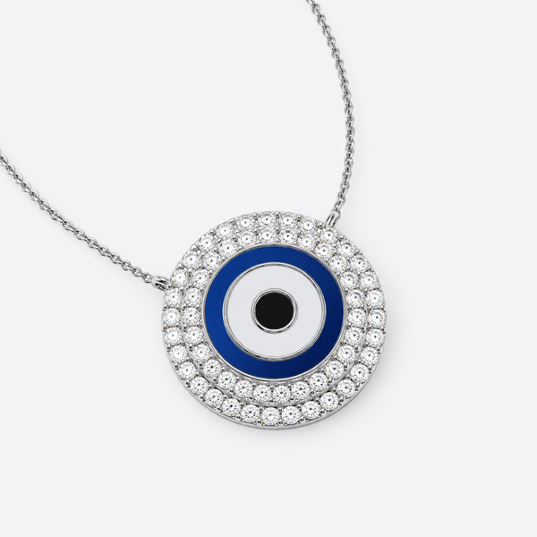 Cosmic Sapphire Sentinel Pendant