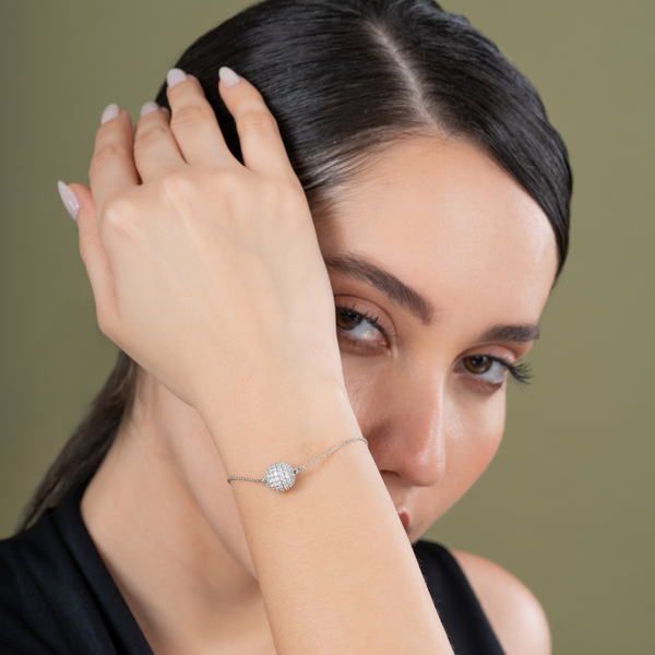 Luminous Sphere Pavé Bracelet