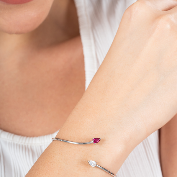 Aurora Drop Open Bracelet