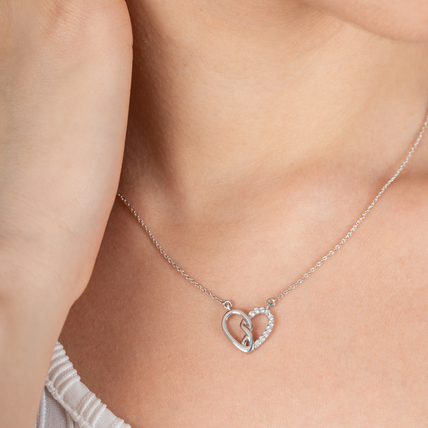 Twin Hearts Eternal Bond Necklace