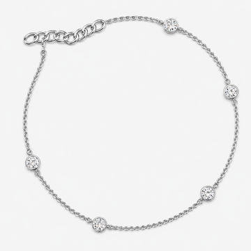 Starlit Solitaire Chain Bracelet