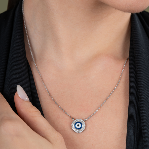 Cosmic Sapphire Sentinel Pendant