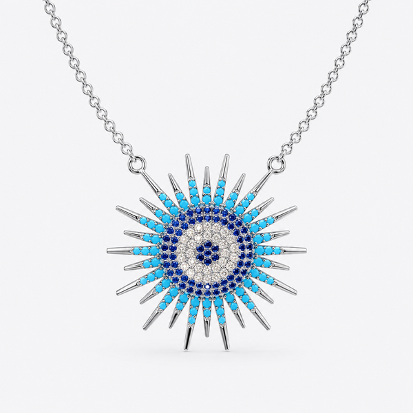 Celestial Sunburst Radiance Necklace