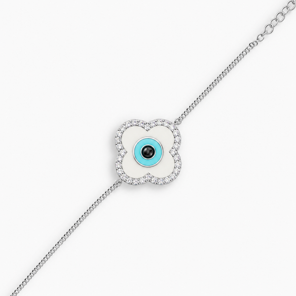 Celestial Clover Evil Eye Bracelet