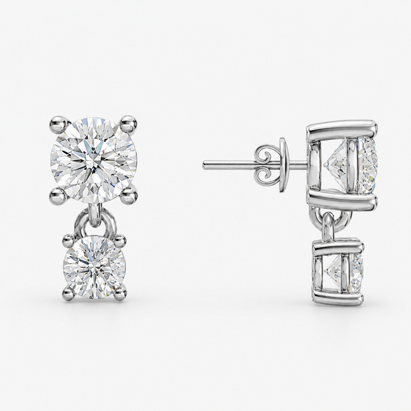 Celestial Duo Drop Studs