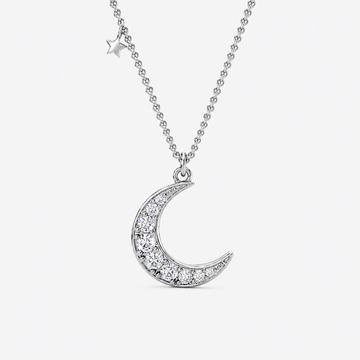 Celestial Moonbeam Charm Necklace