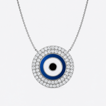 Cosmic Sapphire Sentinel Pendant