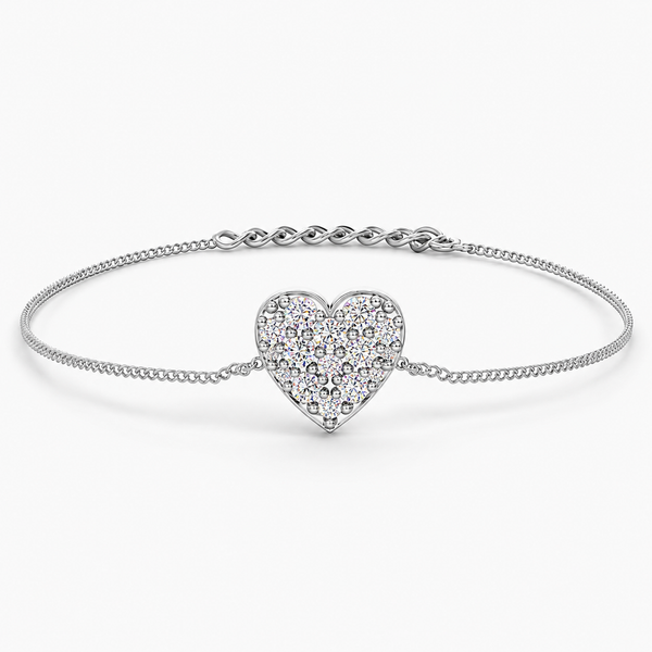 Eternal Spark Heart Bracelet