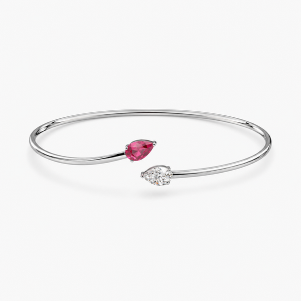 Aurora Drop Open Bracelet