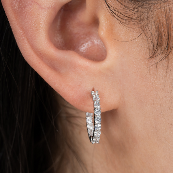 Eternal Luxe Pavé Hoops