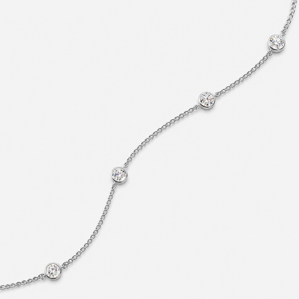 Starlit Solitaire Chain Bracelet