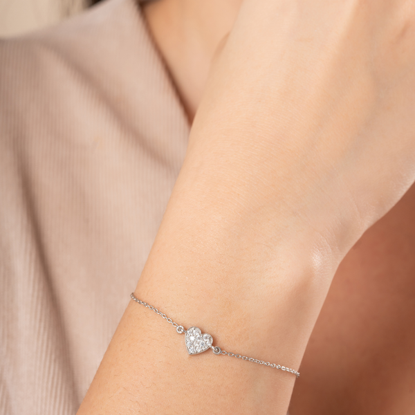Eternal Spark Heart Bracelet