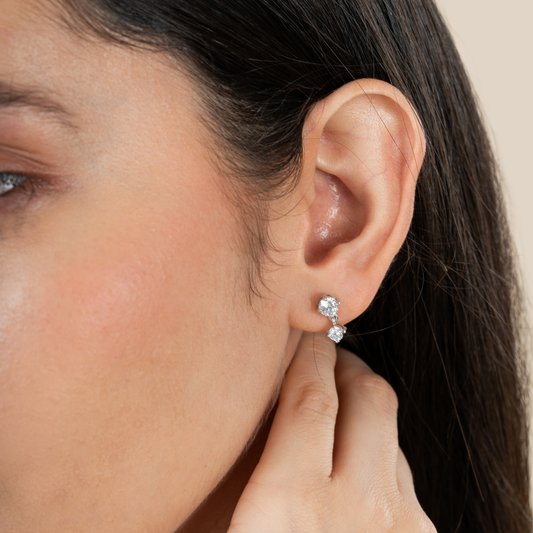 Celestial Duo Drop Studs