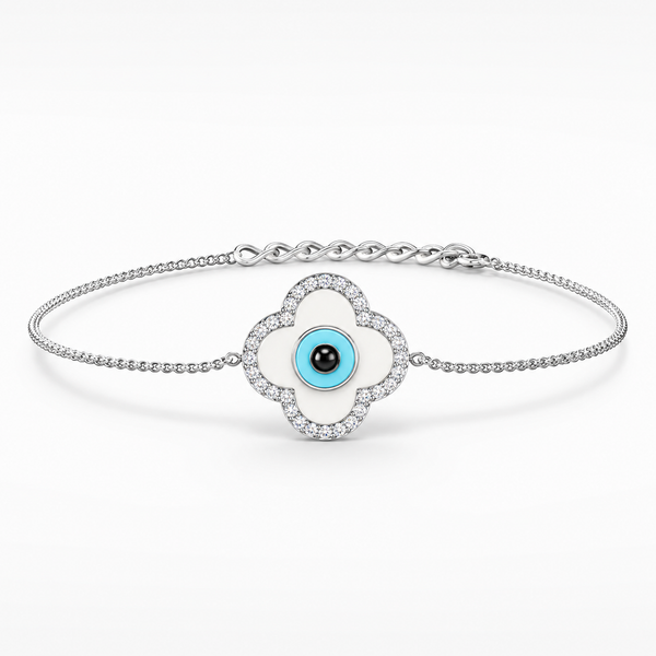 Celestial Clover Evil Eye Bracelet