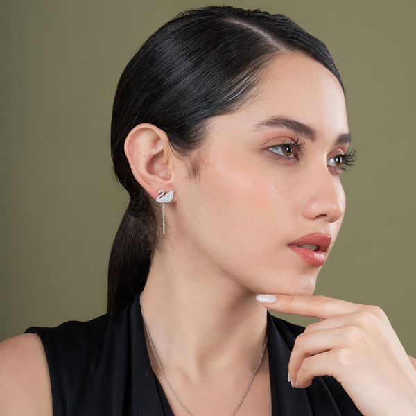 Swan Luxe Cascade Earrings