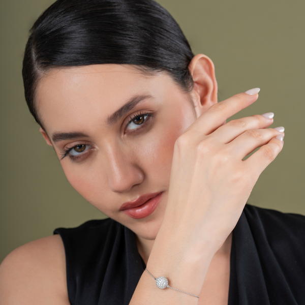 Luminous Sphere Pavé Bracelet