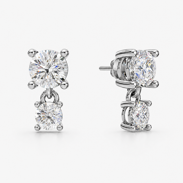 Celestial Duo Drop Studs