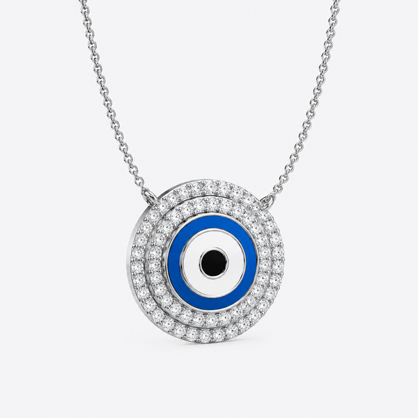 Cosmic Sapphire Sentinel Pendant