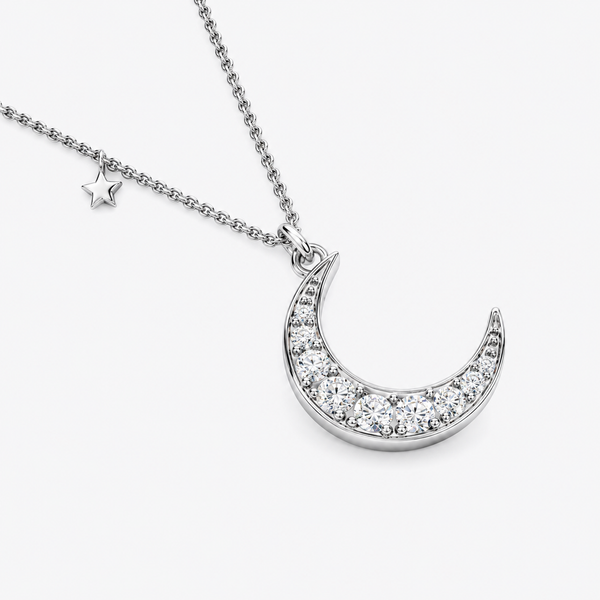 Celestial Moonbeam Charm Necklace