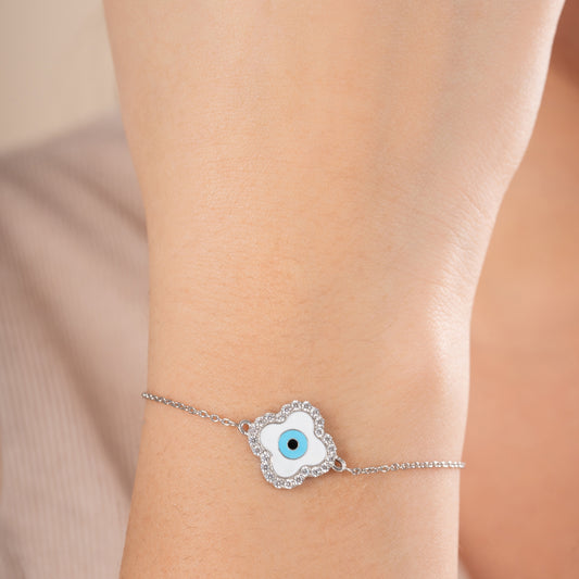 Celestial Clover Evil Eye Bracelet