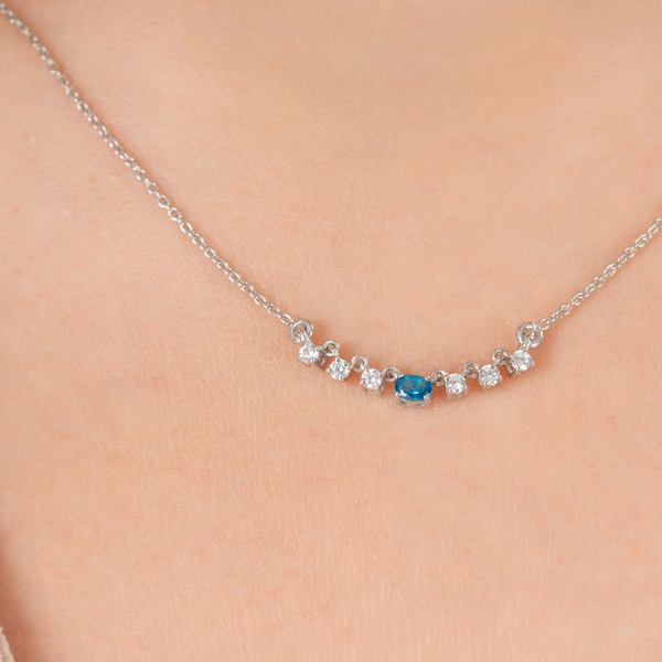 Blue Aurora Sparkle Necklace