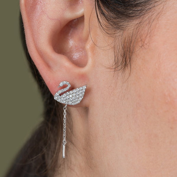 Swan Luxe Cascade Earrings
