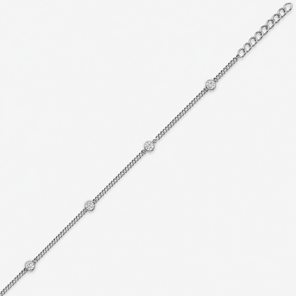 Starlit Solitaire Chain Bracelet