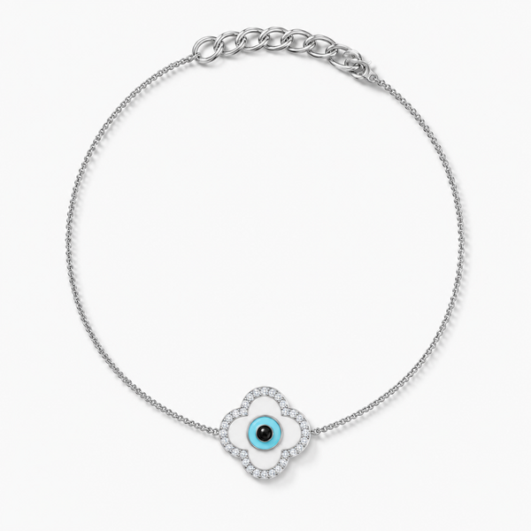 Celestial Clover Evil Eye Bracelet