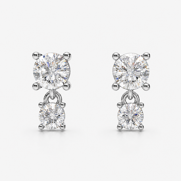 Celestial Duo Drop Studs