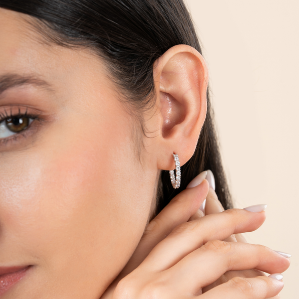 Eternal Luxe Pavé Hoops