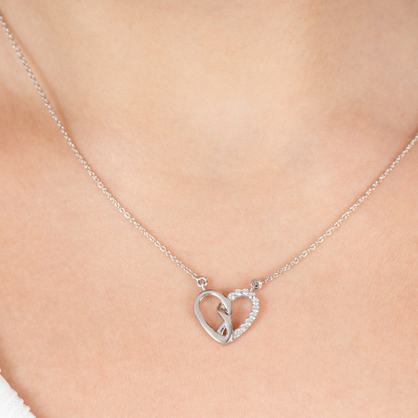 Twin Hearts Eternal Bond Necklace