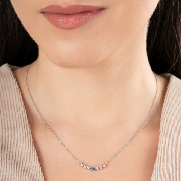 Blue Aurora Sparkle Necklace