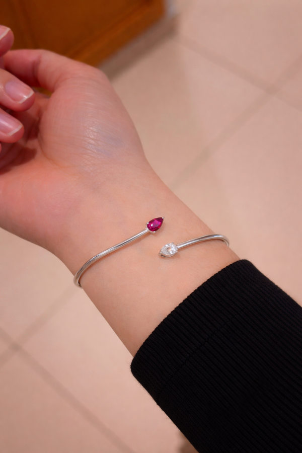 Aurora Drop Open Bracelet