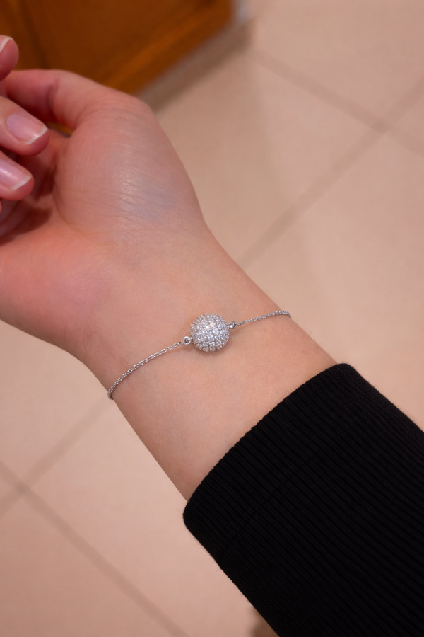 Luminous Sphere Pavé Bracelet
