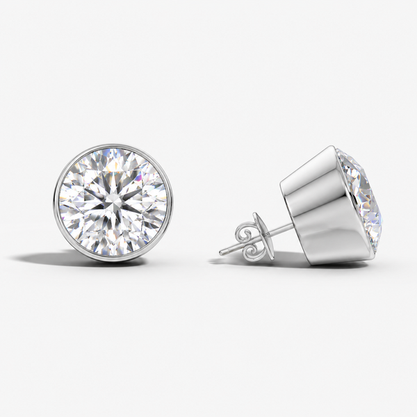 Radiant Halo Bezel Studs
