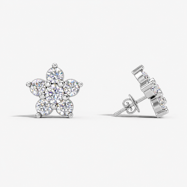 Luxe Bloom Cluster Studs