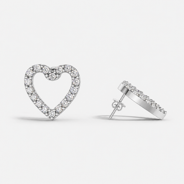 Crystal Heartshine Studs