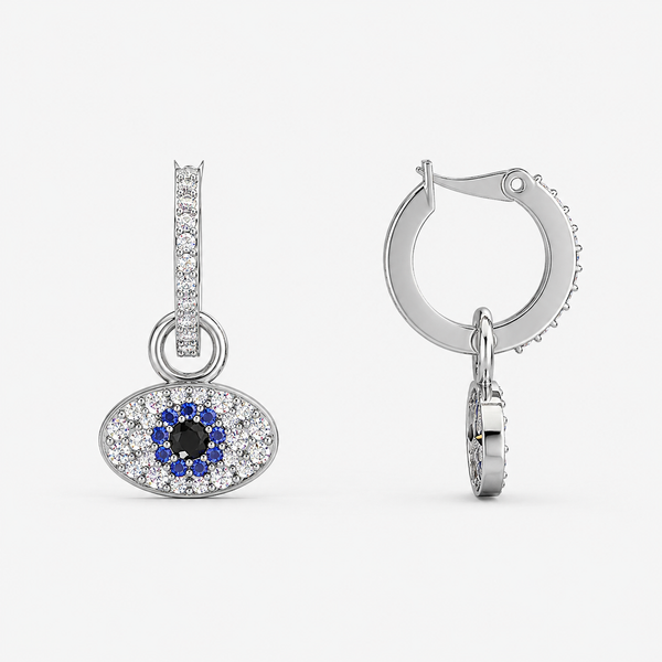 Azure Aura Evil Eye Huggies
