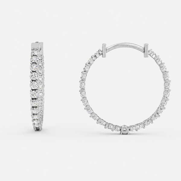 Eternal Luxe Pavé Hoops
