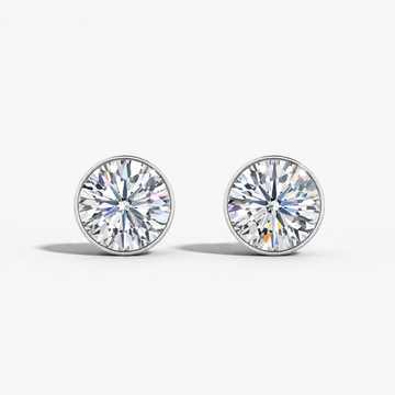 Radiant Halo Bezel Studs