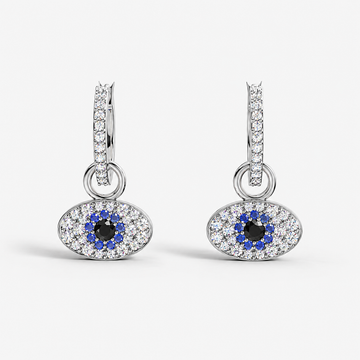 Azure Aura Evil Eye Huggies