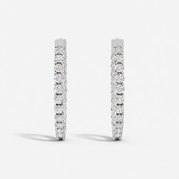 Eternal Luxe Pavé Hoops