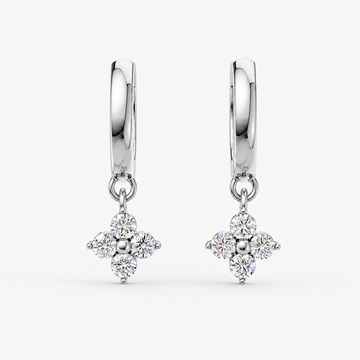 Petal Sparkle Huggie Drops