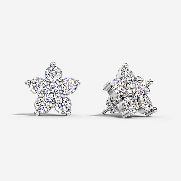 Luxe Bloom Cluster Studs