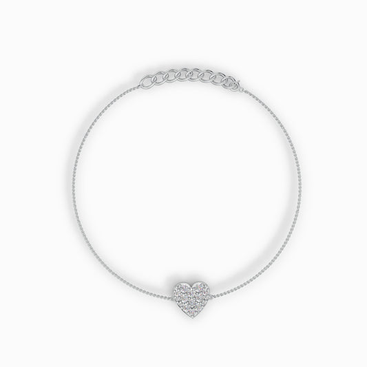 Eternal Spark Heart Bracelet