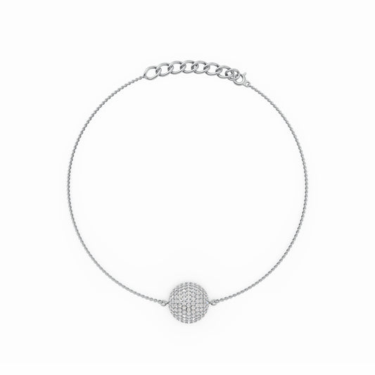 Luminous Sphere Pavé Bracelet