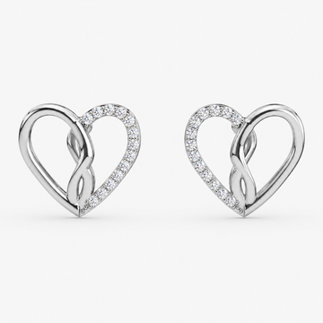Entwined Hearts Sparkle Studs