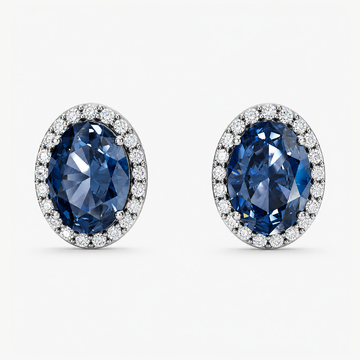 Midnight Aurora Halo Studs