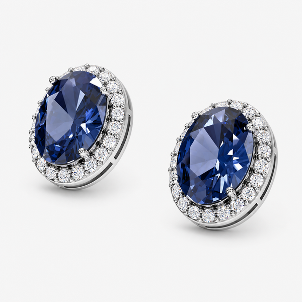 Midnight Aurora Halo Studs